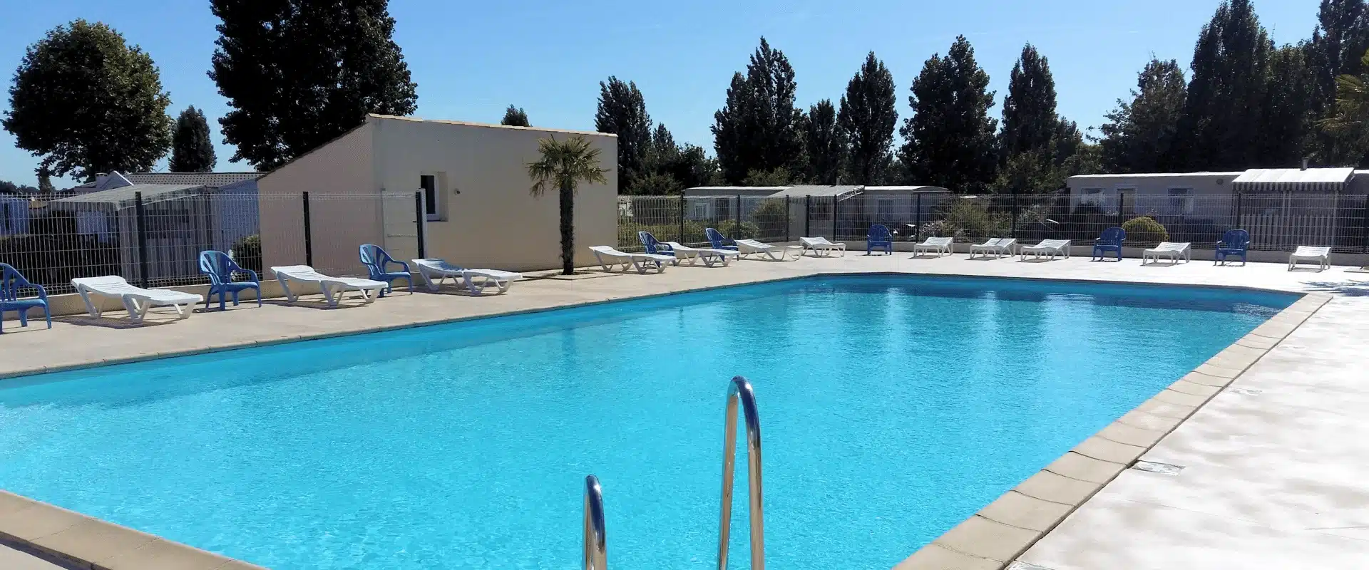 campsite with heated pool in vendee