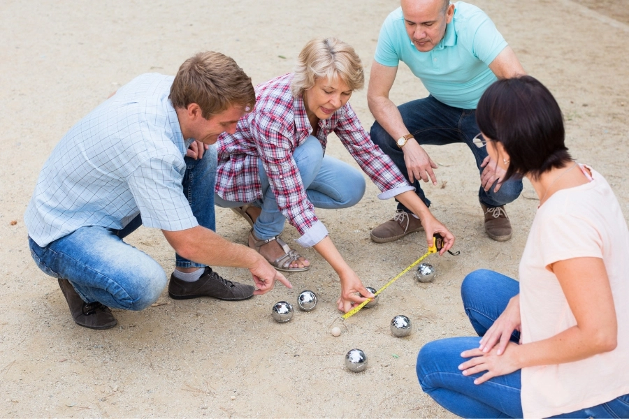 camping with petanque ground in vendee